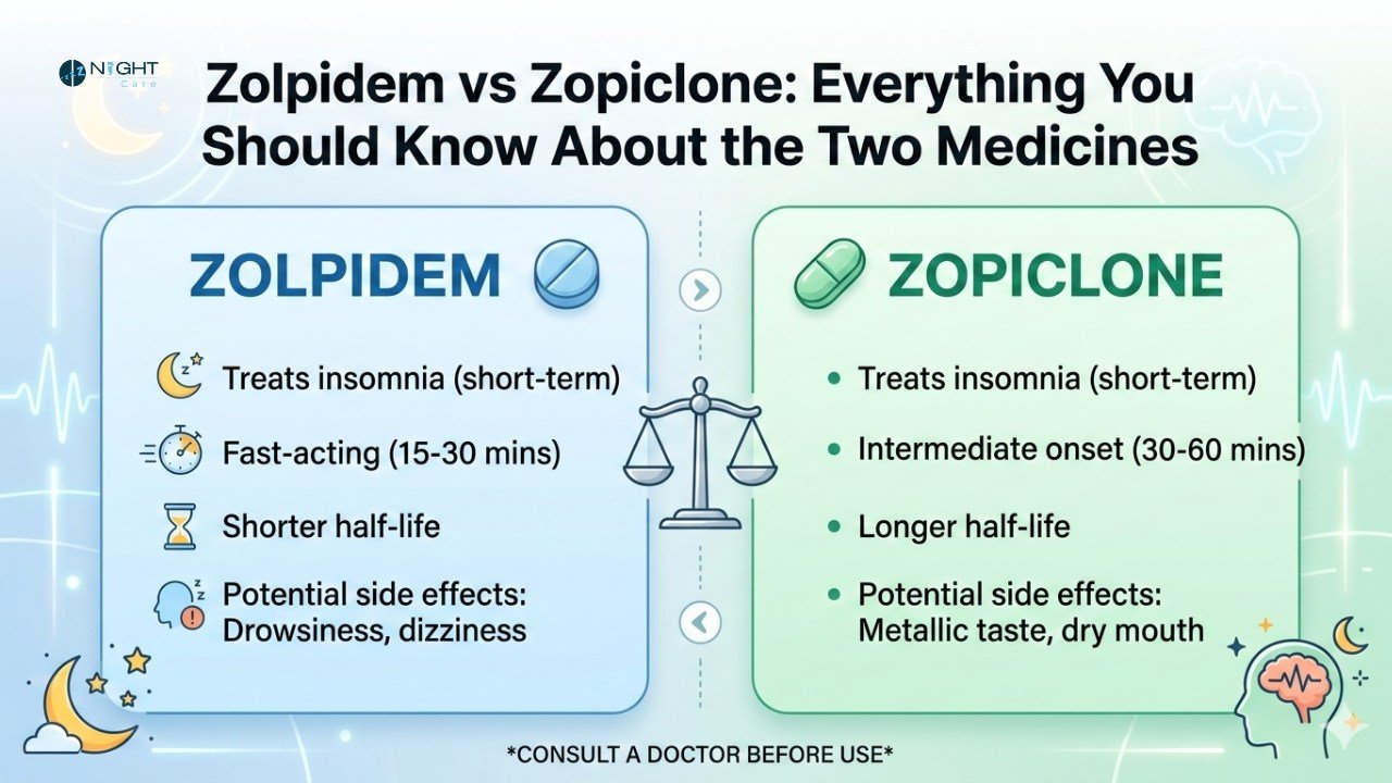 Zolpidem vs Zopiclone